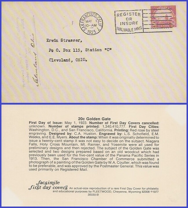 USA5 # 567 ADDR FACSIMILE FDC   Golden Gate Bridge