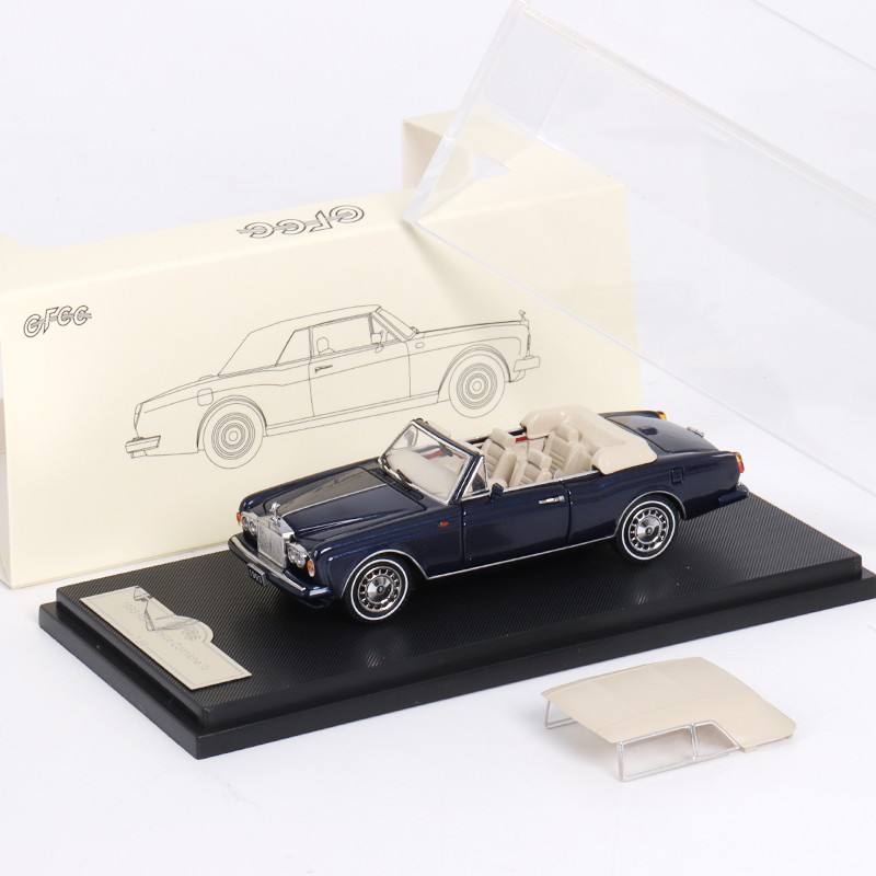 1/64 Scale 1993 Corniche IV Coupe Blue Diecast Model, Collectible Car