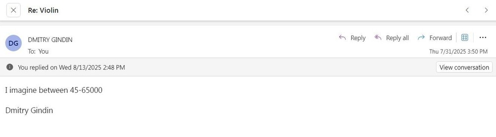 Possible Italian Violin (Rustic) mid-18th century