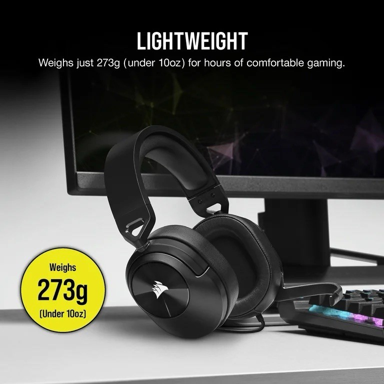 CORSAIR HS55 Stereo Gaming Wired Headset, Multi-Platform Compatible, NEW SEALED