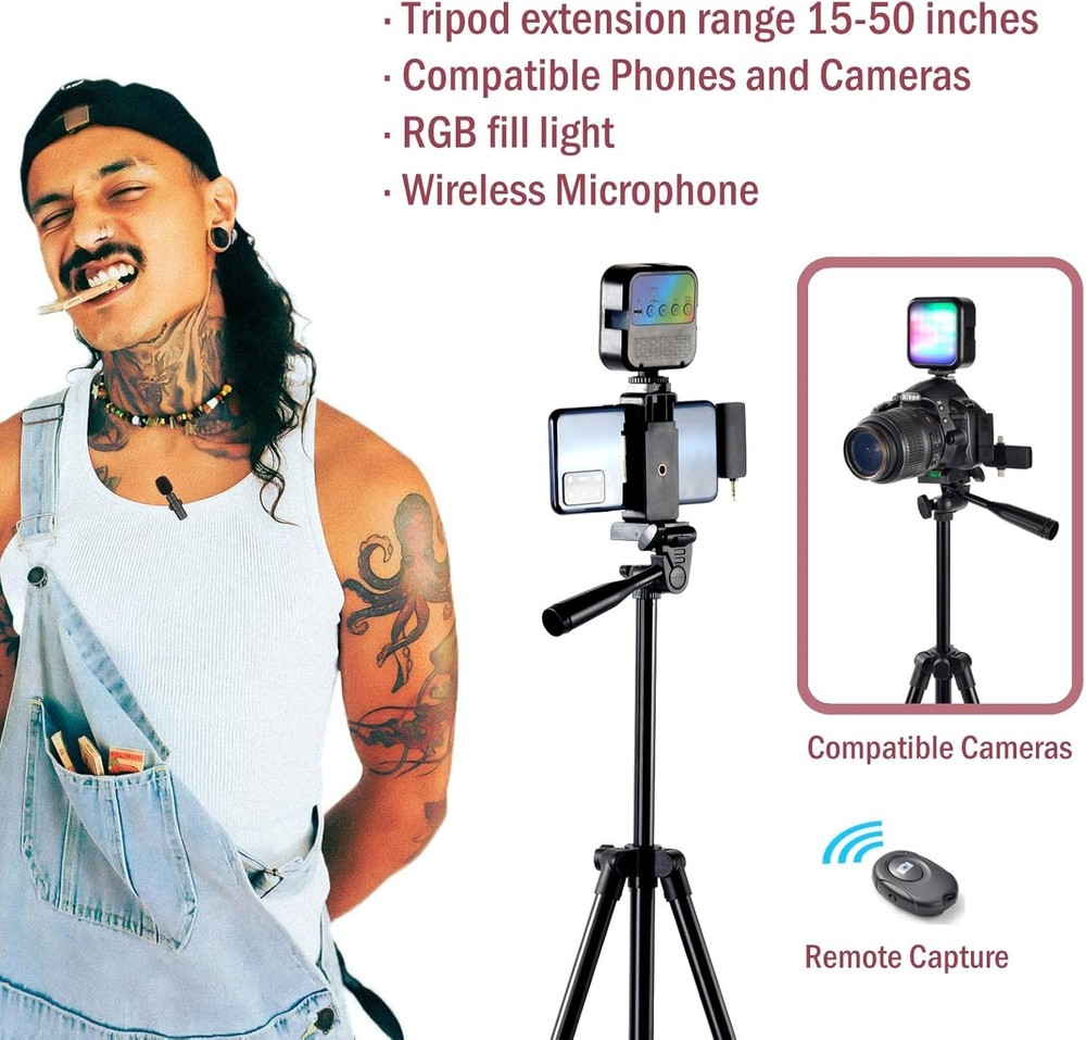 Vlogging Kit for iPhone,YouTube Starter Kit,Youtuber Kit Beginner Content Cre...