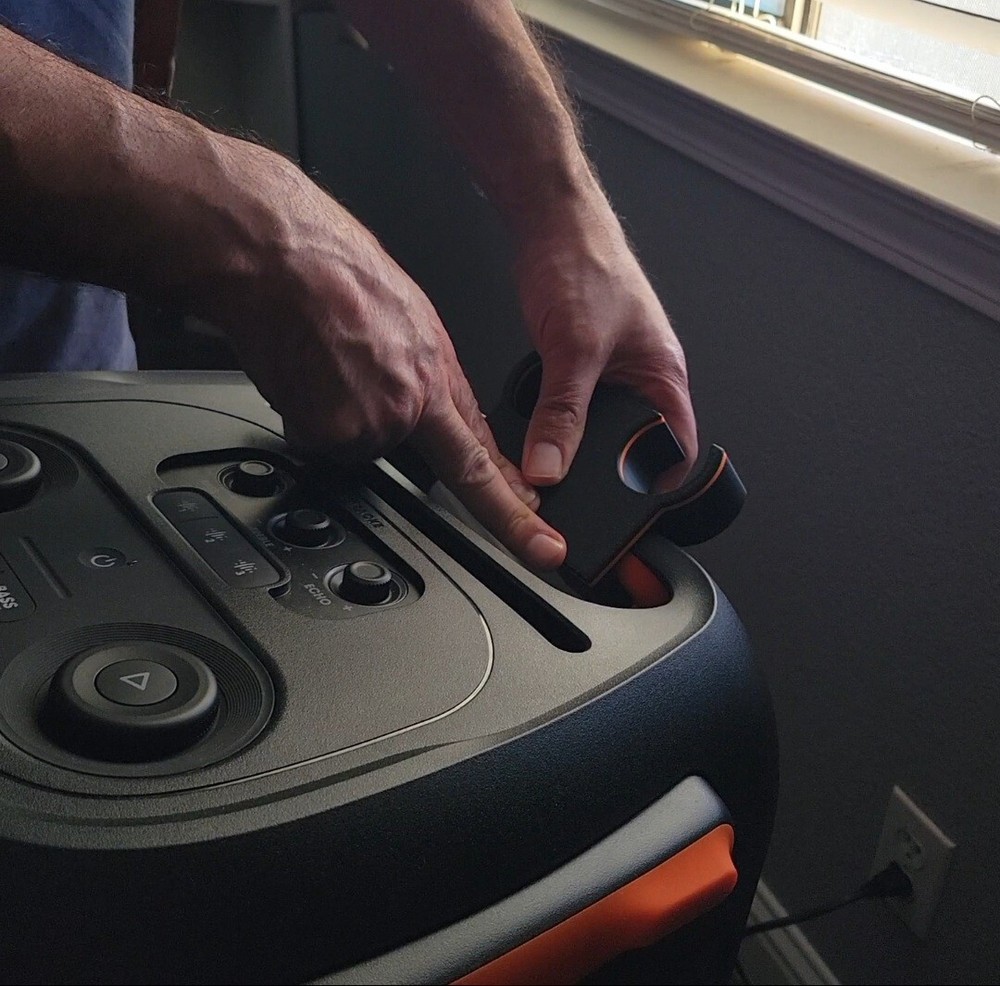 Dual Microphone Holder Bracket For JBL Partybox 710 Speaker.