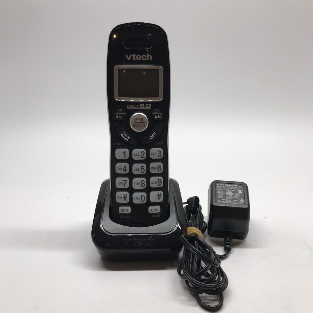 Vtech (CS6120) DECT 6.0 Expansion Handset w/ AC Adapter Tested