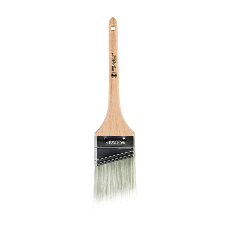 Wooster 5224-2 1/2 Silver Tip Polyester Blend Thin Angle Paint Brush 2-1/2 W in.