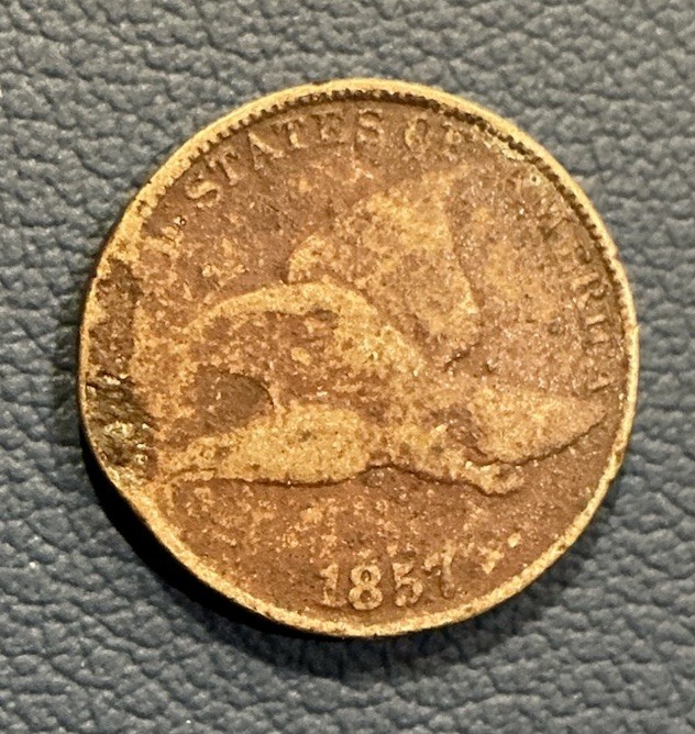 1857 Flying Eagle Cent - Copper Cent - U.S Coin