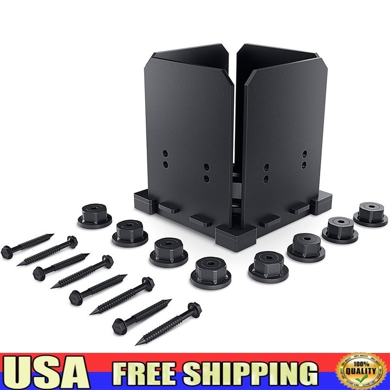 Durable Post Base 6x6 Wood Posts Pergolas Decks Elevated Design Hardware Kit New
