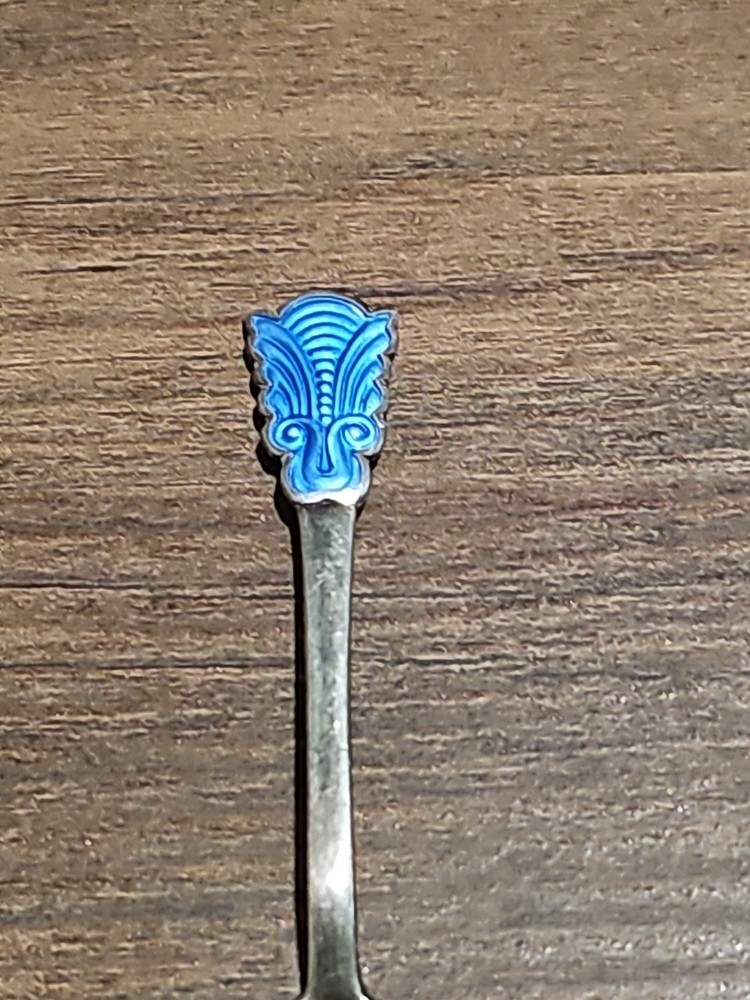 Norway Enamel Sterling Spoon