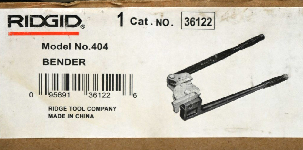 RIDGID 404 LEVER BENDER 36122