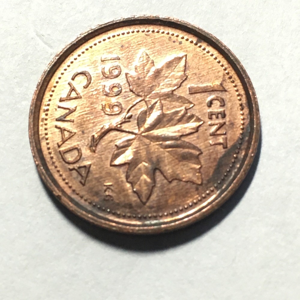 1999 CANADA ONE CENT COIN .