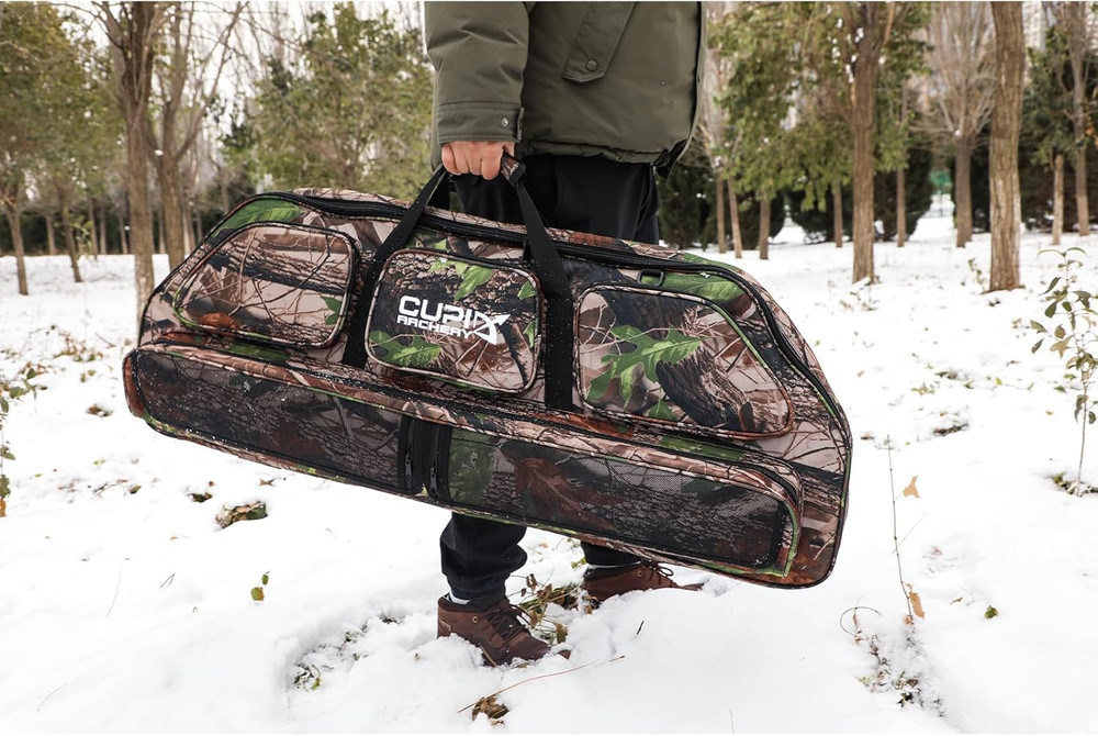 Durable Archery Soft Bow Case with Arrow Pocket & Backpack Straps