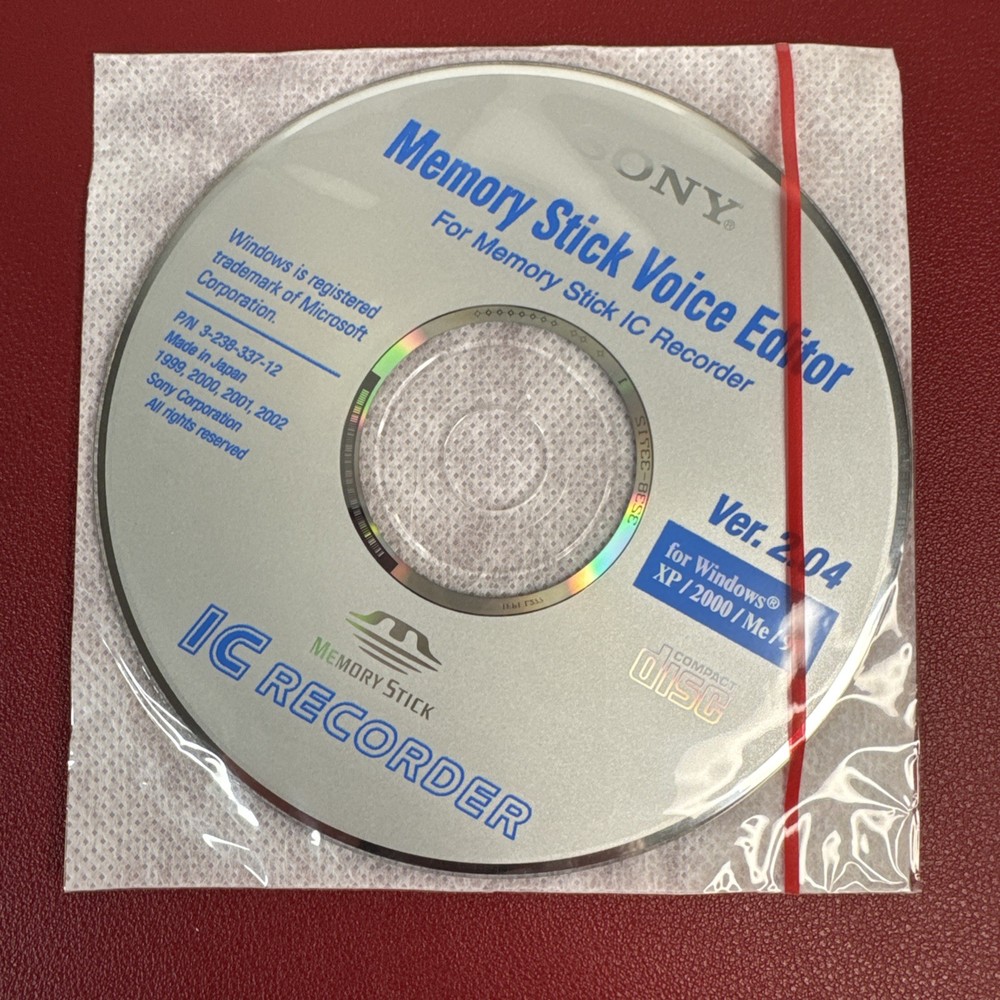 Sony ICD-MS515 Digital Voice Recorder w Memory Stick, Case, CD Rom, Manual ++
