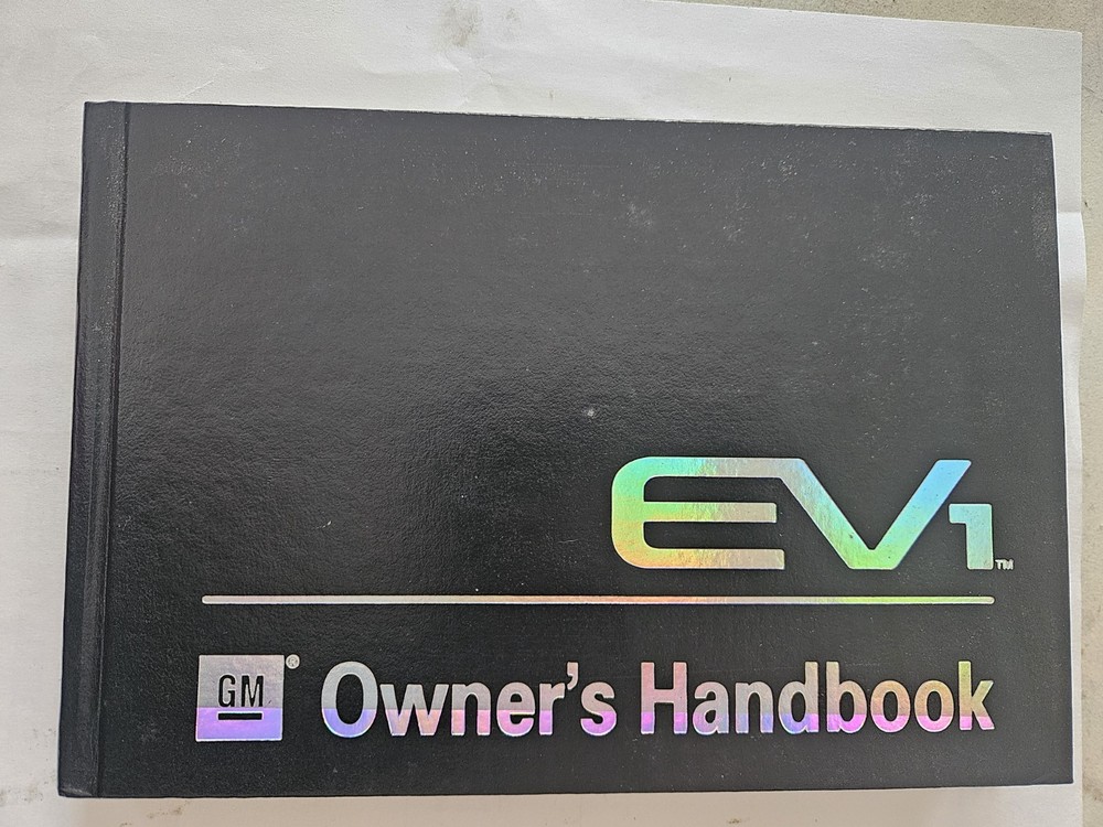 1997 EV1 GM Owners Handbook Manual