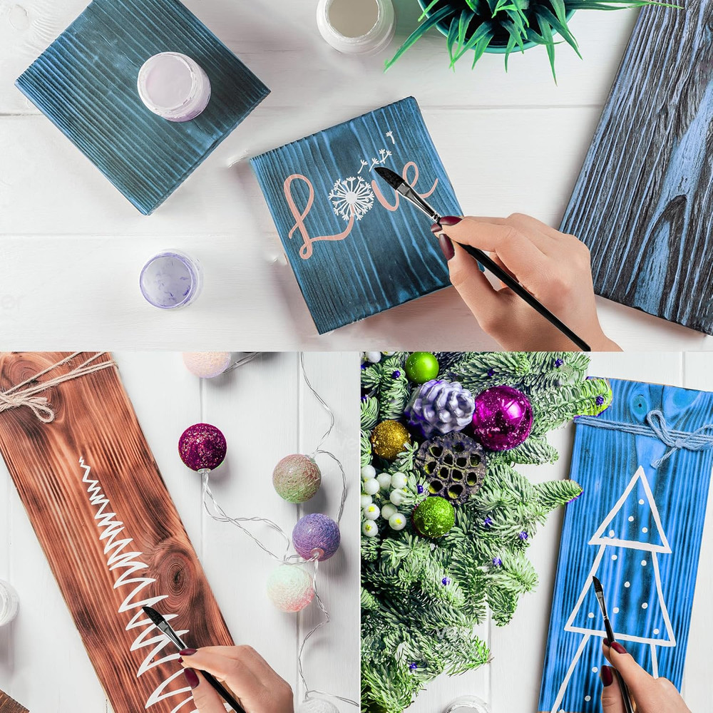 4PCS Dagger Striper Brush Set, Premium Dagger Paint Brushes Set, Professional Da