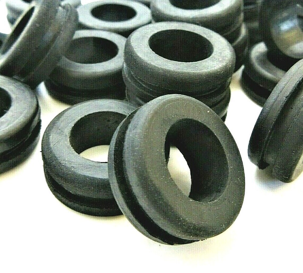 Rubber Cable Grommets for a 3/4" Panel Hole 1/2" ID for 1/16" Thick Wall Bushing