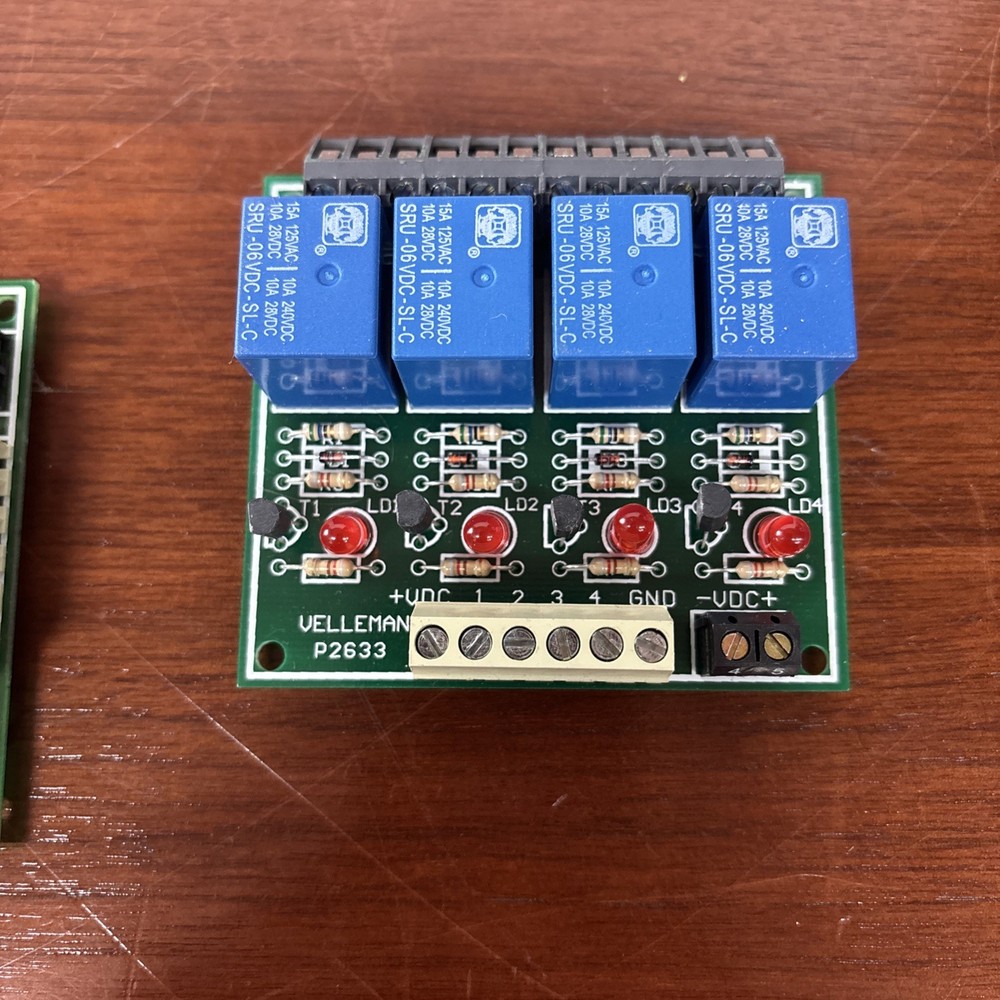 Velleman Kit Quad Relay Cards K2633***Untested