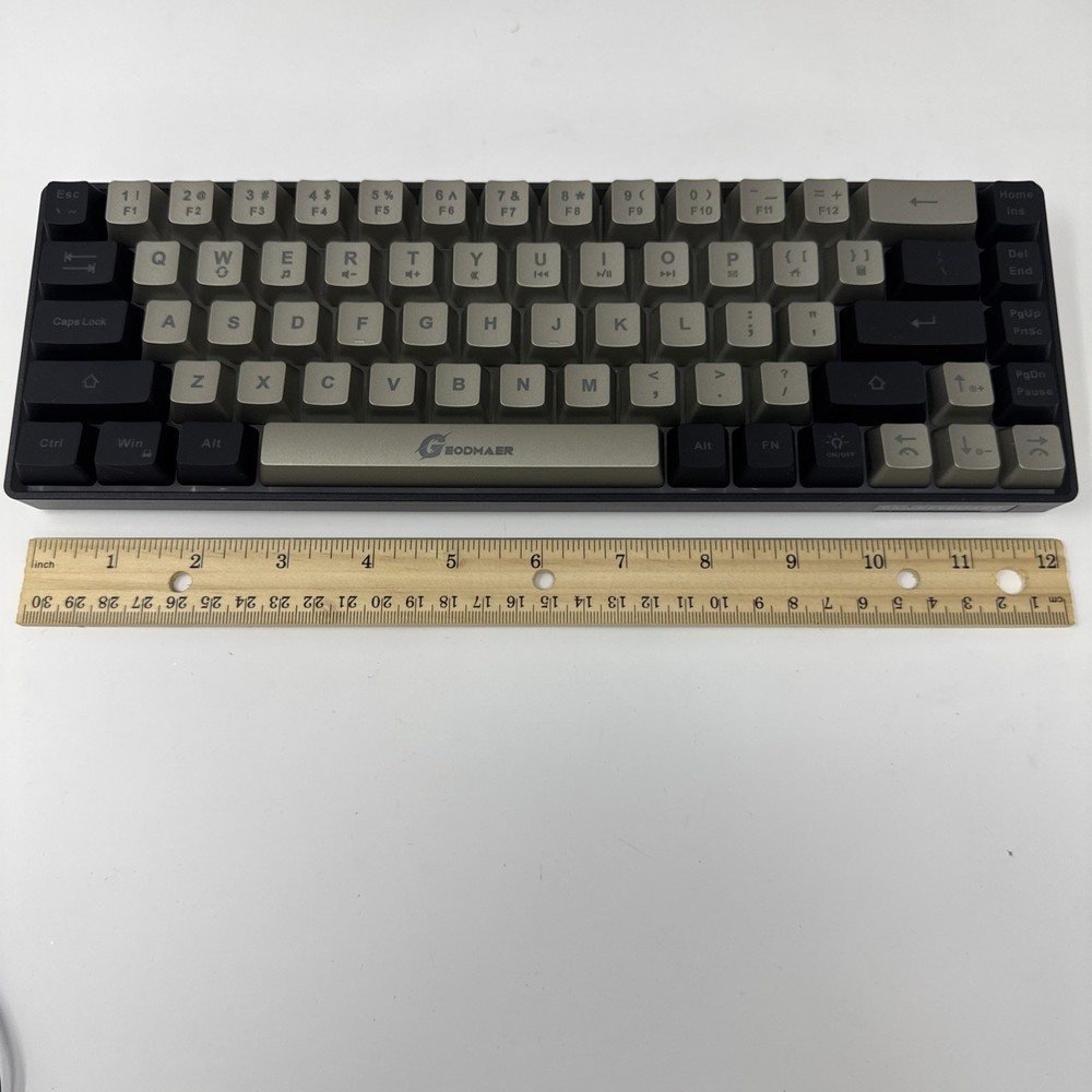 Geodmaer Black Grey Backlit Wireless Gaming Keyboard