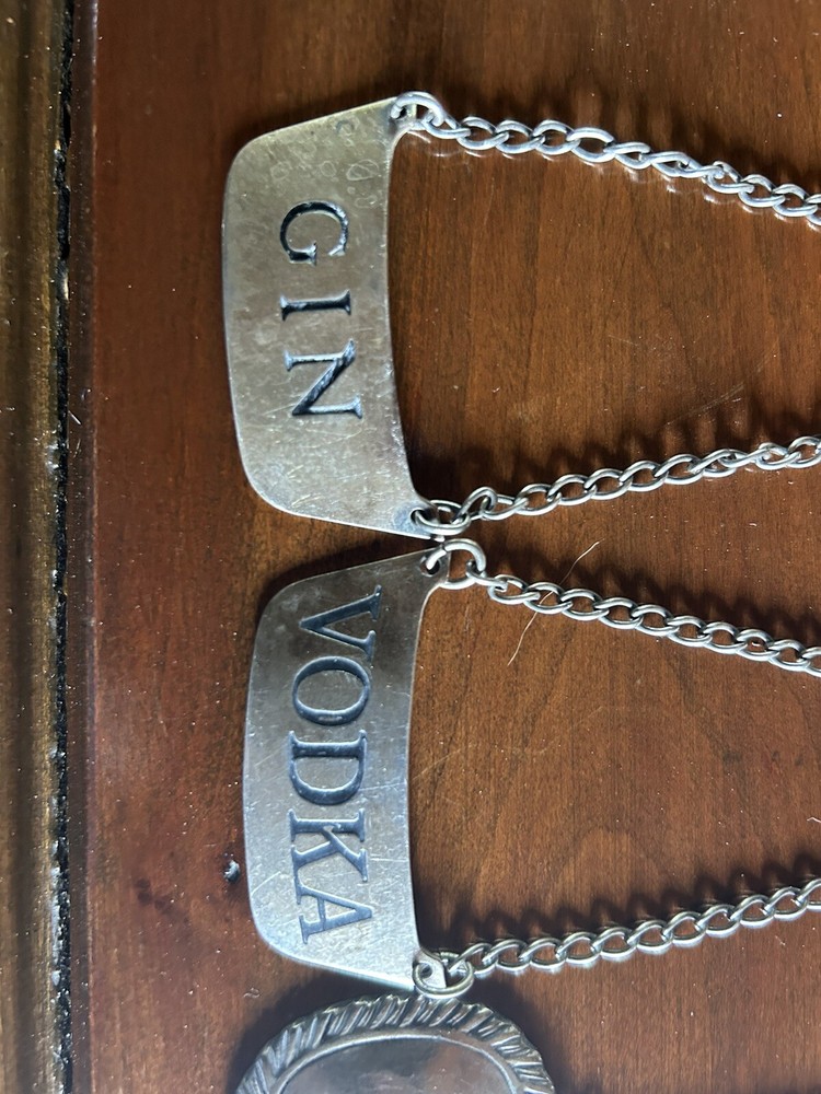 Antique Sterling Silver Decanter Labels