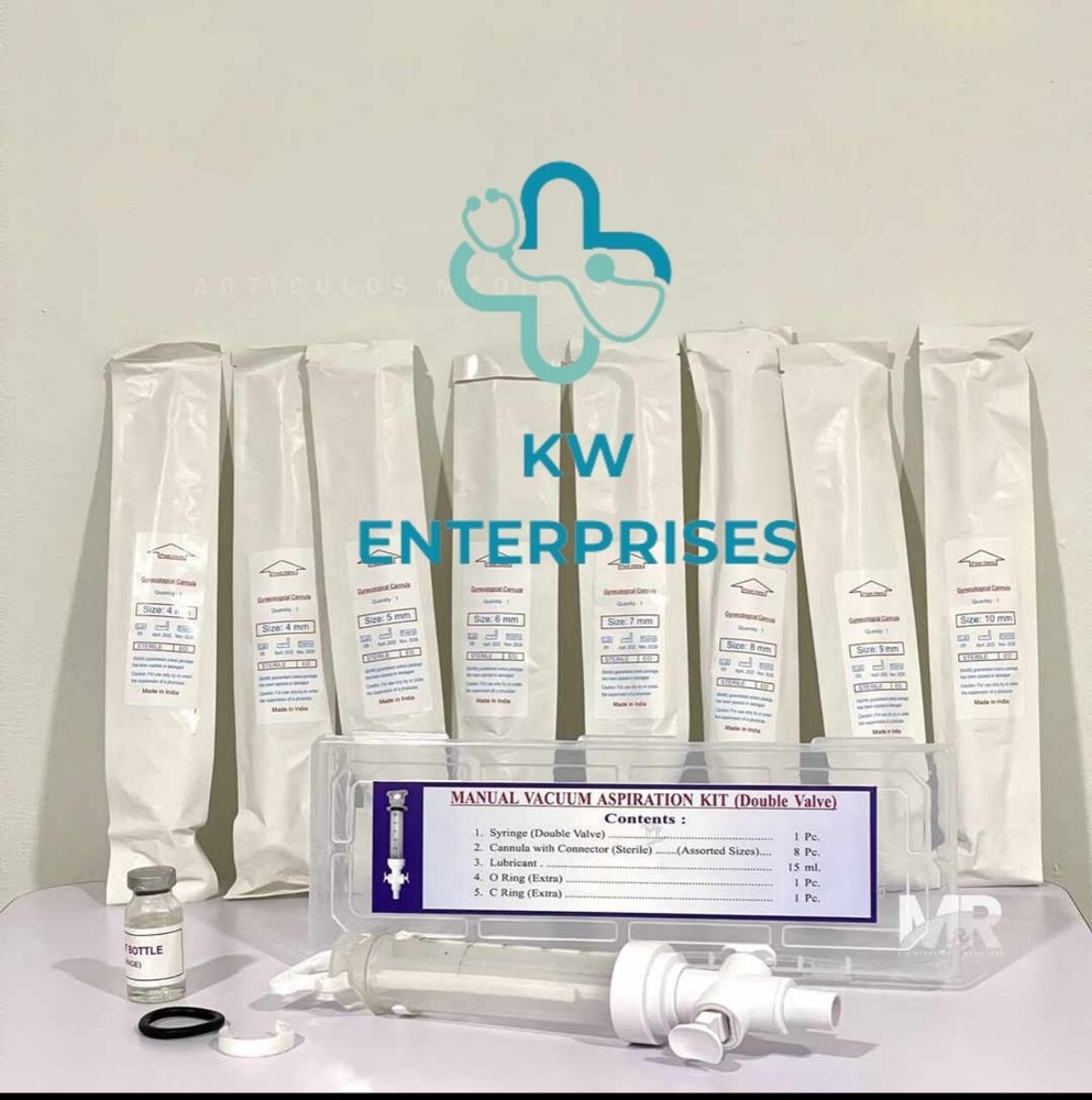 Manual Aspiration Kit With Plastic Box  Gynecological