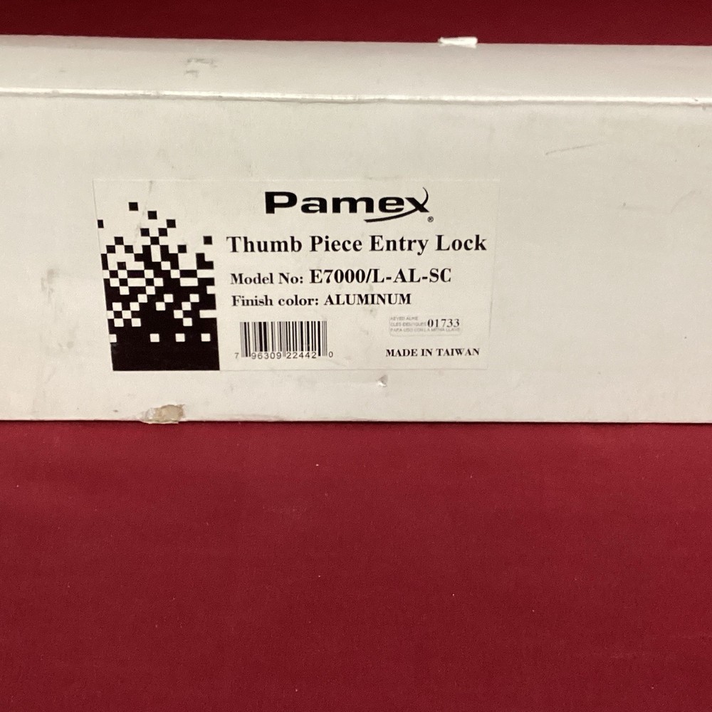 PAMEX E7000/L-AL THUMB PIECE ENTRY LOCK