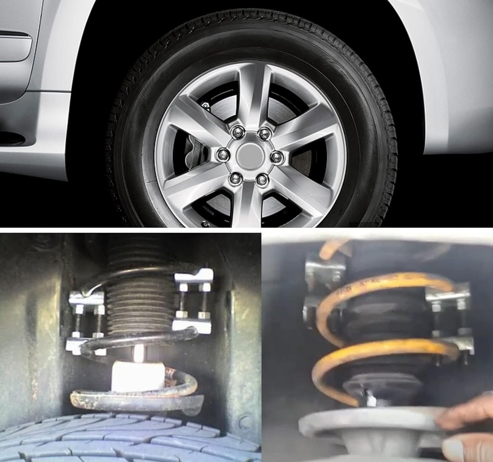 4 Pack Coil Spacers,2-Way Adjustable Lift or Lower Spring Spacer Coil Spring Com