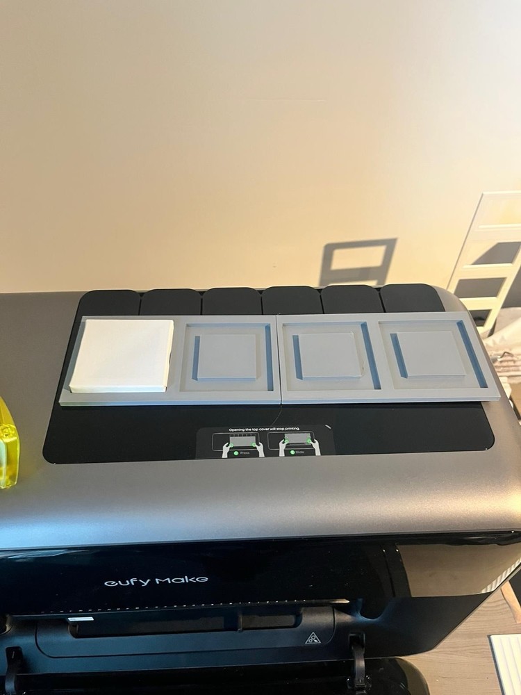 eufyMake E1 Mini Canvas Alignment Jig for UV Printing, Acrylic, 4 Slots