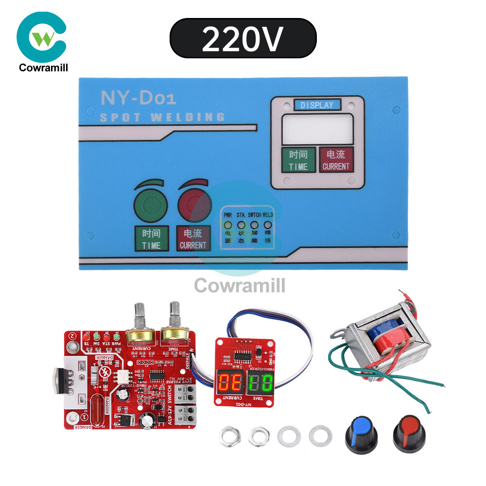 NY-D01 Single Pulse Spot Welding Machine Time and Current Control Board 40A/100A