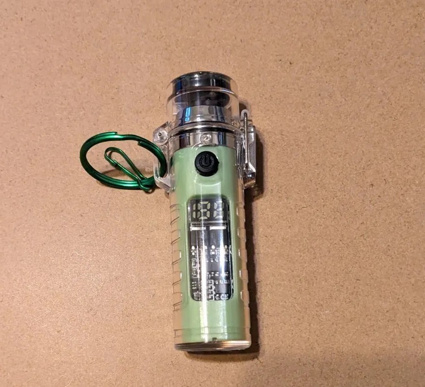 Compass Flashlight Tesla Lighter Multitool 3in1 GREEN