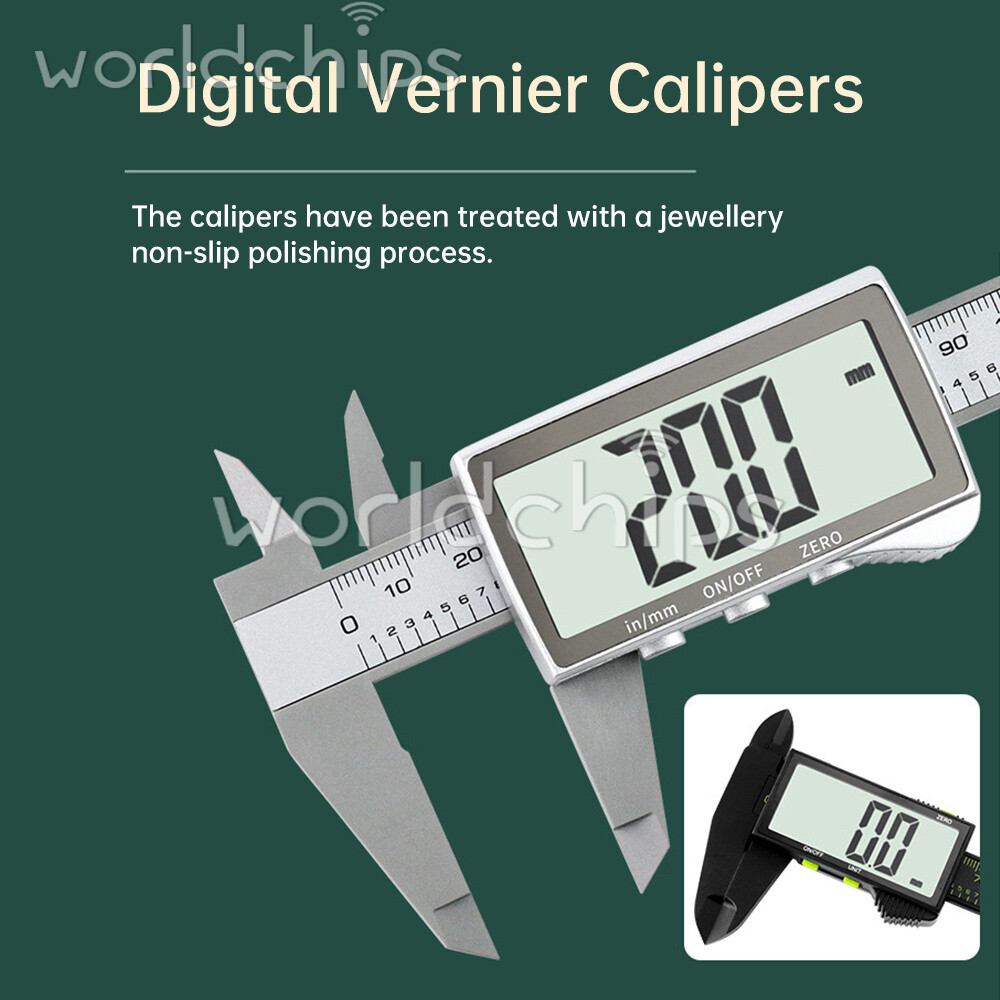0-150mm 6'' Vernier Caliper Digital Caliper Measure Tool Ruler LCD Gauge Tool