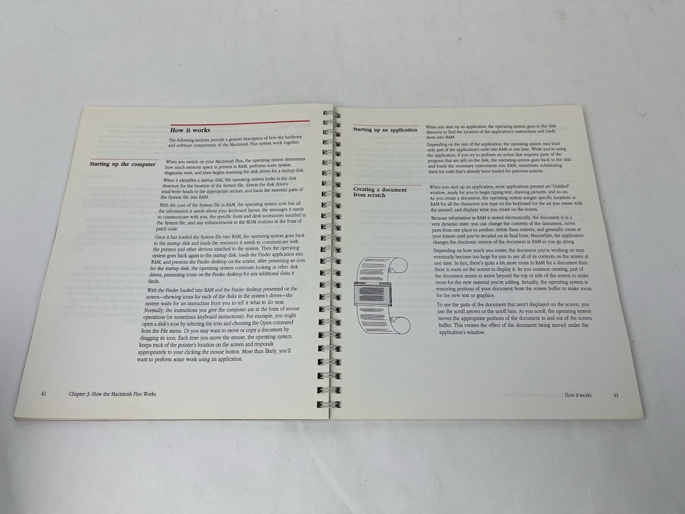 Vintage Apple Computer Macintosh Plus Owner's Guide Manual 030-3294-A