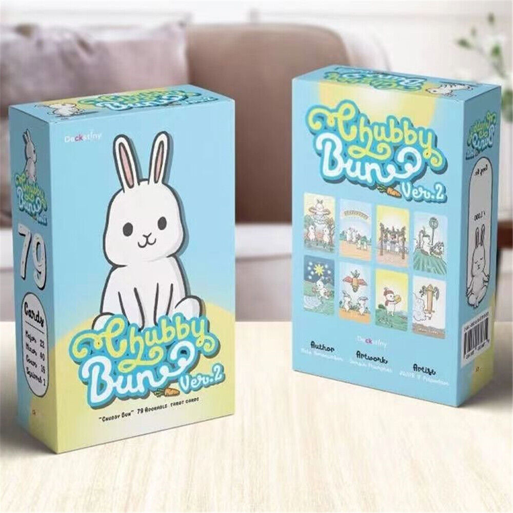 Chubby Bunny Tarot Deck Cards Divination Oracle Tarot Board Game Card