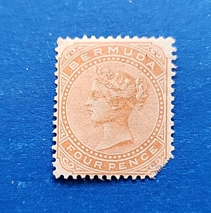 Bermuda Stamp, Scott 17 Used with a Fault