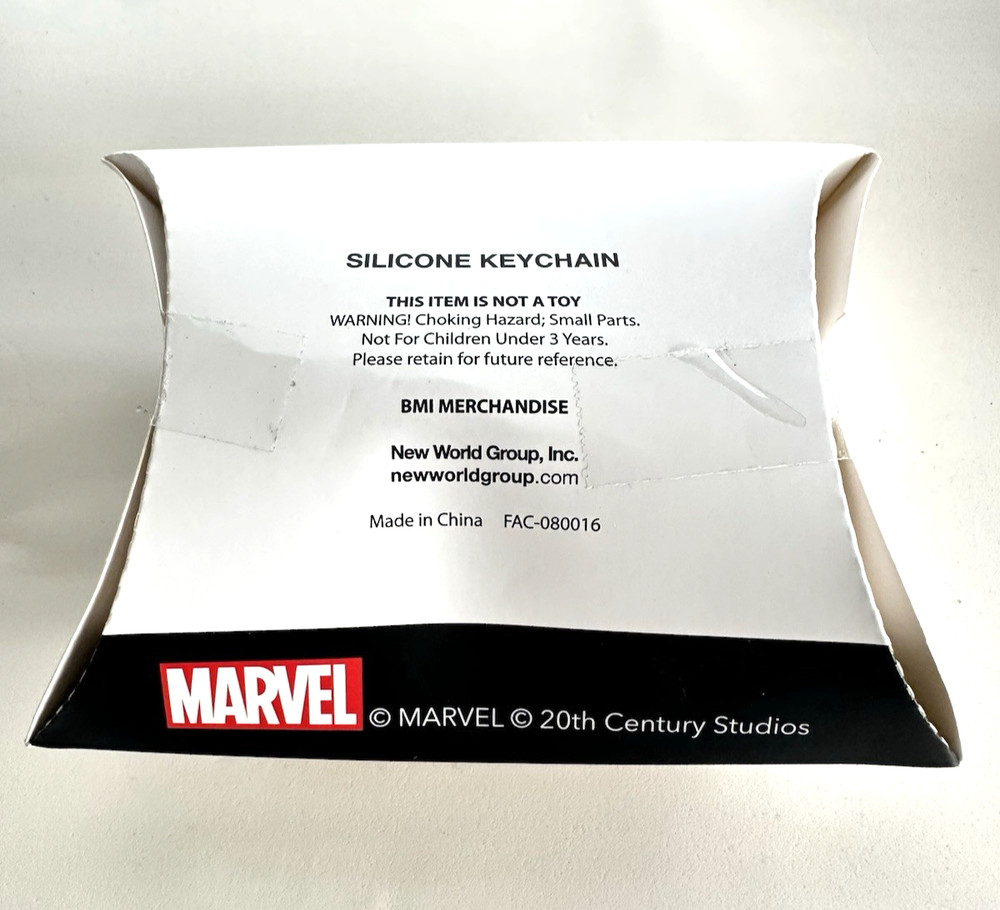 MARVEL DEADPOOL & WOLVERINE SILICONE KEYCHAIN NIP