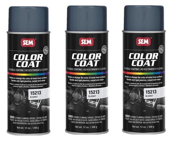 SEM Products 15213 Blue Mist Color Coat - 12 oz. (3 Pack)