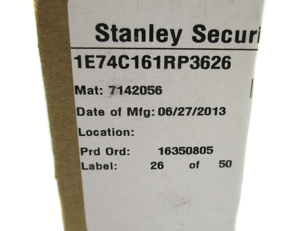 STANLEY SECURITY SOLUTIONS 1E74C161RP3626 NSMP