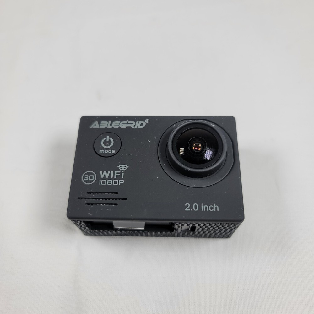 Ablegrid Mini Action Cam Wifi 1080P 2.0inch Display -Missing Battery Door...