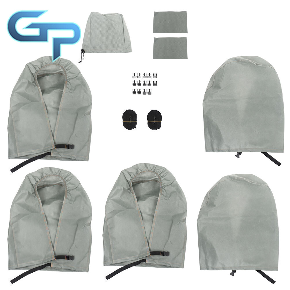 Travel Trailer RV Cover Waterproof Anti-UV Non-Woven Fabric For 18'-33' Camper