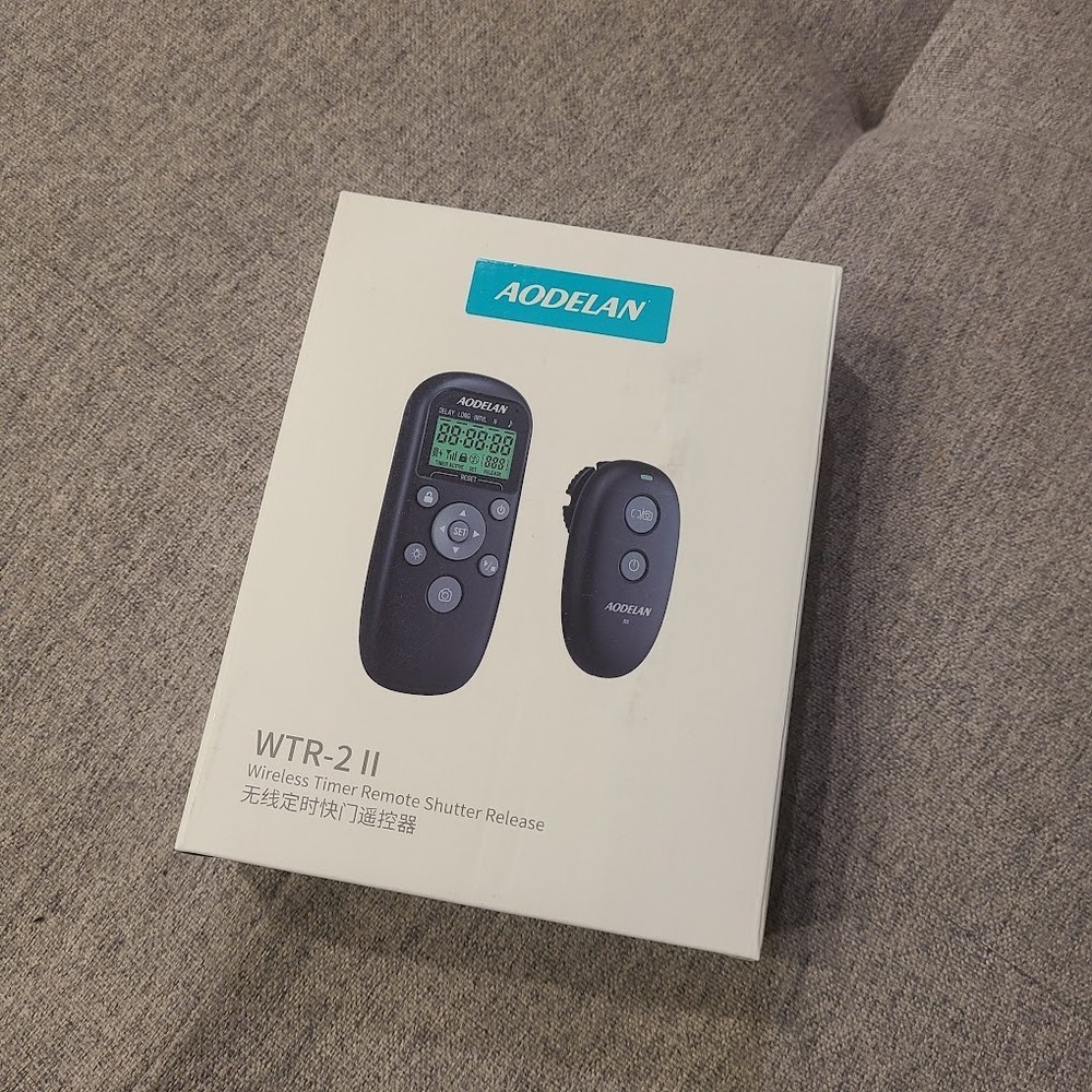 AODELAN Nikon Cameras Rechargeable Timer Shutter Release Remote Control with LCD