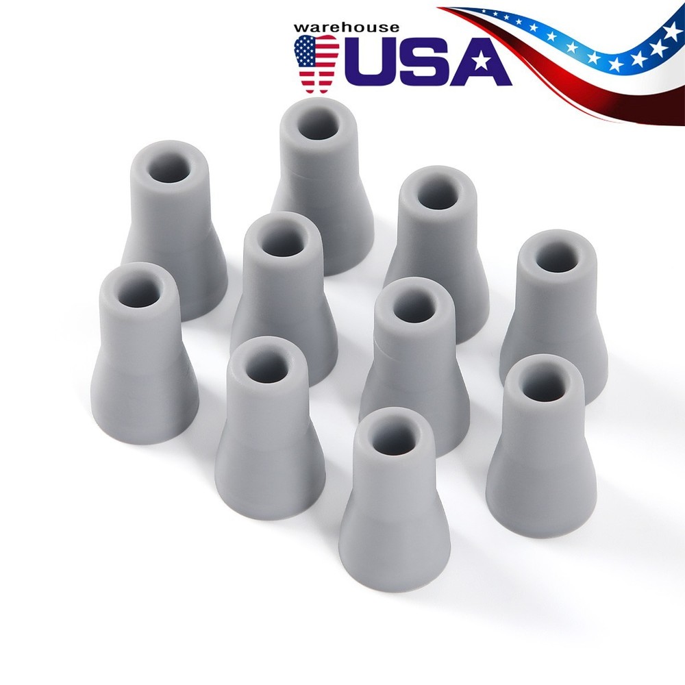10pcs Dental Saliva Ejector Weak Suction Rubber Snap Tip Adapter Replacement