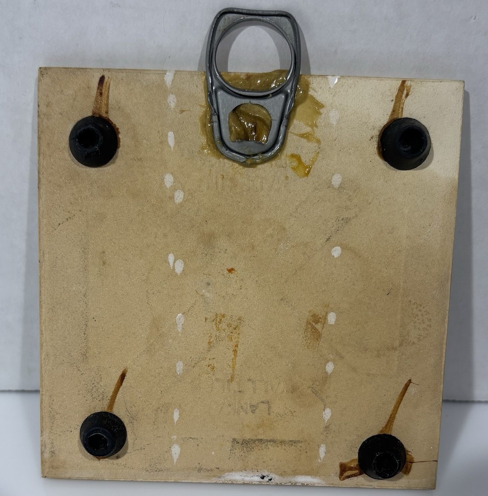 Ceramic Tile Trivet With Mouse Sleeping