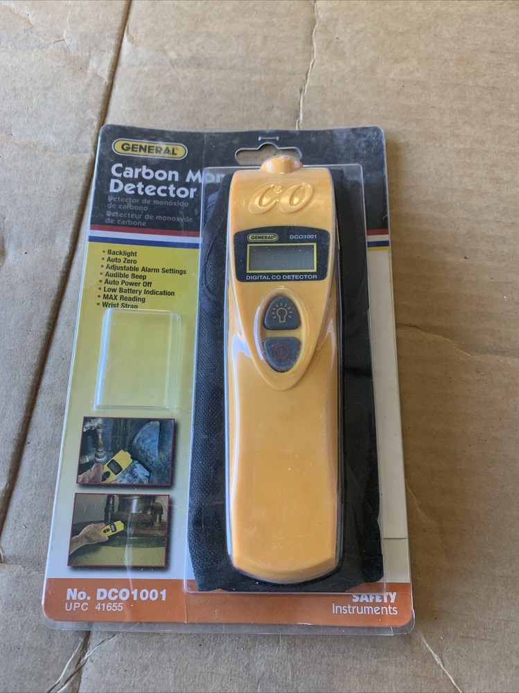 Carbon Monoxide Detector Meter General Tools DCO1001 - NEW ITEM