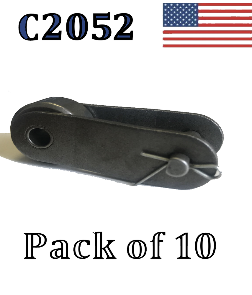 C2052 Conveyor Roller Chain Offset Link (10 Pack) 1 1/4" Pitch OVERSIZED ROLLERS