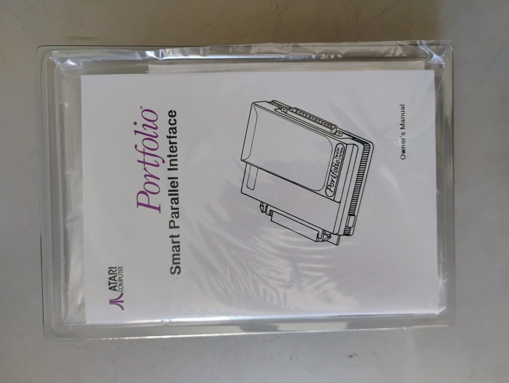 Portfolio Smart Parallel Interface; Atari ST Disk w/Manual- Complete in Box