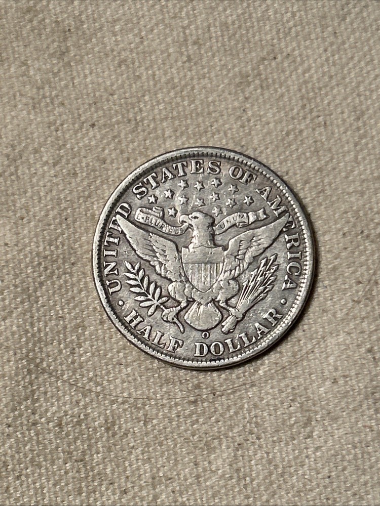1908 O Barber Half Dollar, Silver, VF DD
