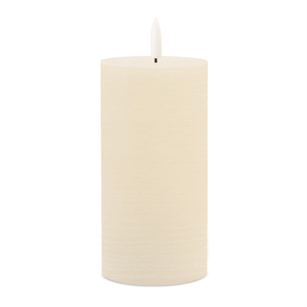 FIA Wick Ivory Pillar Candle (Set - 2)
