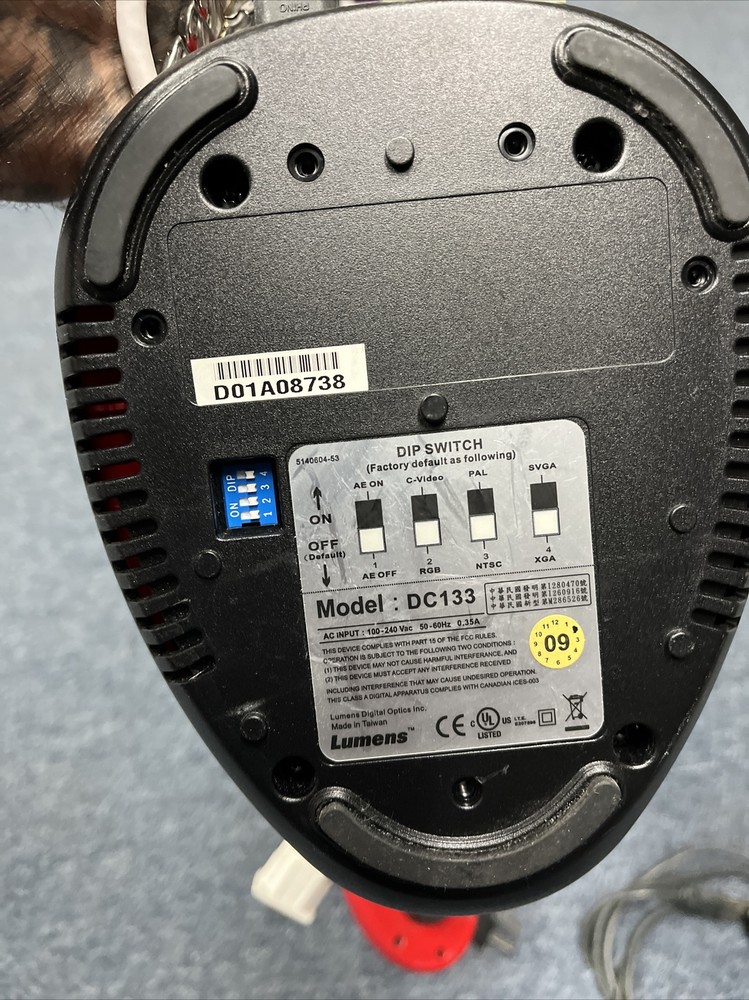 Lumens DC133 Digital Document Camera Visualizer Presenter Projector USB 2.0