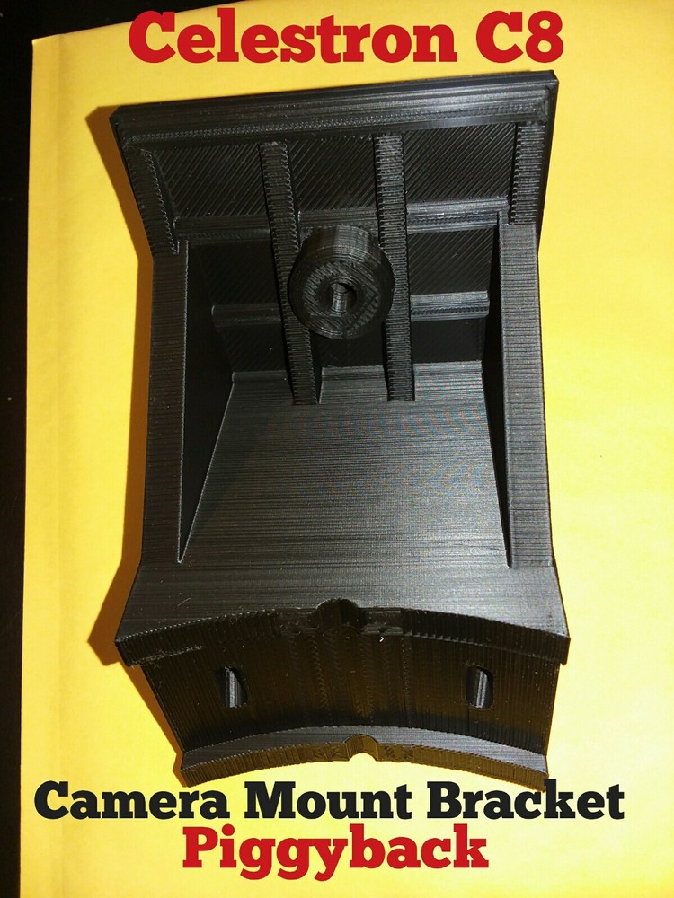PIGGYBACK MOUNT FOR CELESTRON C8 . 3D PRINTED.( JUST BRACKET ) camera mount