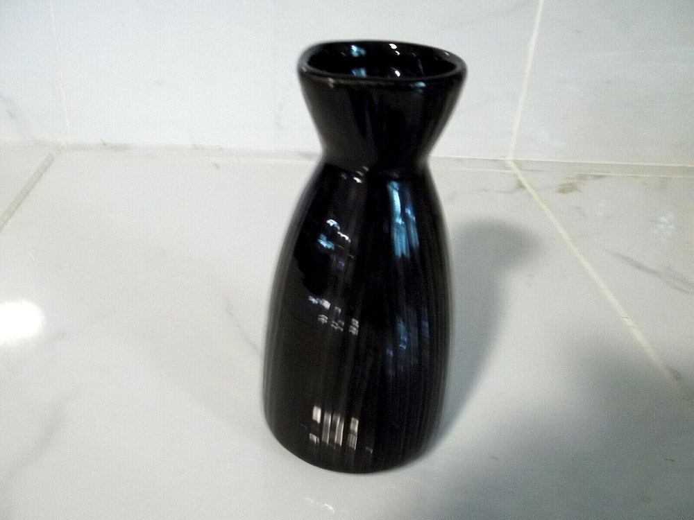 PACIFIC ISLAND CREATIONS CO. Saki Pitcher, Black Ceramic