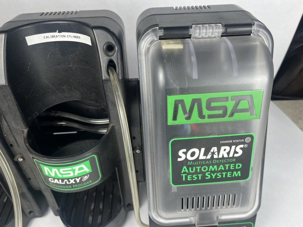 MSA Galaxy Solaris MultiGas Detector Automated Test System & Cylinder Holders