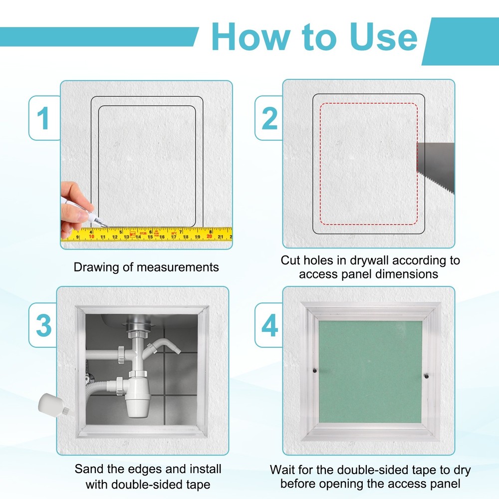 8"x8" Drywall Access Panel Wall Hole Cover Plumbing Access Doors, Green