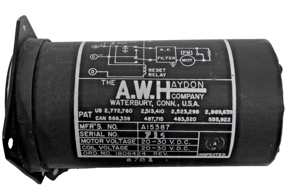 A15316 A.W. Hayden Stop Clock Indicator EL4021